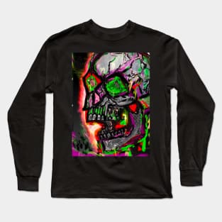 Screaming Skull Long Sleeve T-Shirt